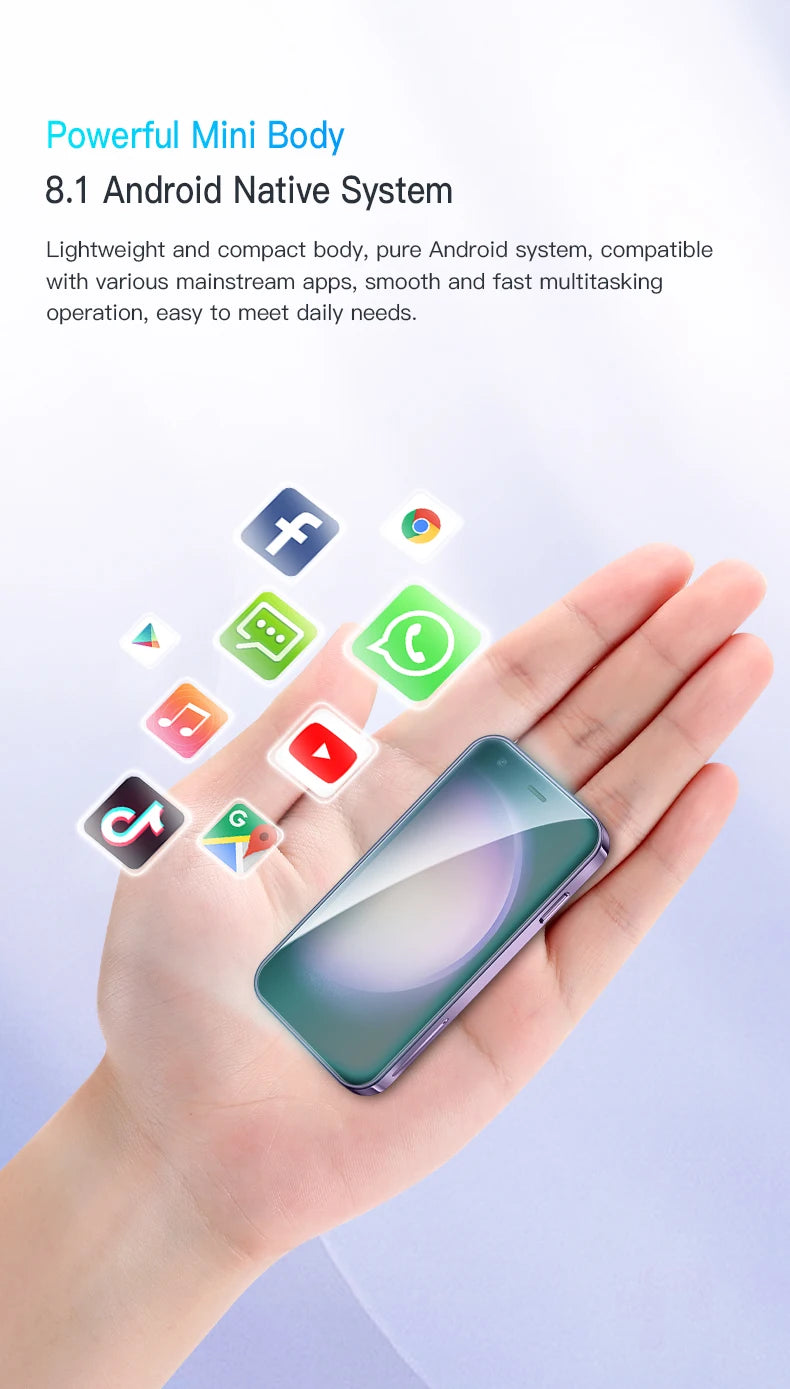 SOYES XS15 Mini Android8.1 Smart Phone 3.0 Inches 2GB RAM 16GB ROM Dual SIM Standby Play Store 3G Little Phone