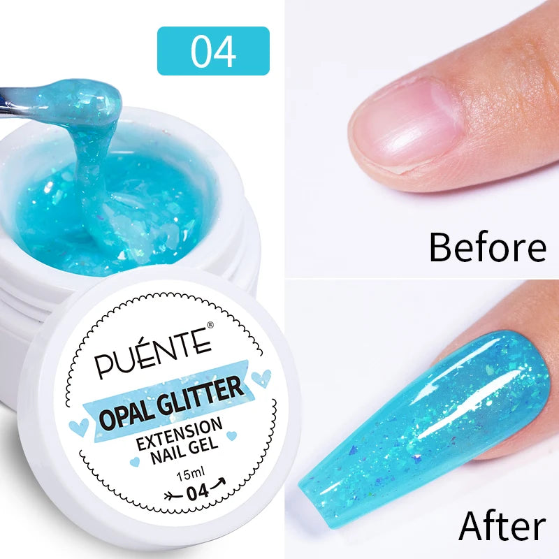 3D Sculpture Gel Nail Polish 15ml - Professional Soak Off Formula Permanent Makeup Machines Opal Extension 04 Tidesmit