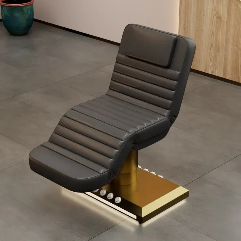 Electric Beauty Bed with 3 Motors and Gold Stainless Steel Base Massage Chairs Tidesmit