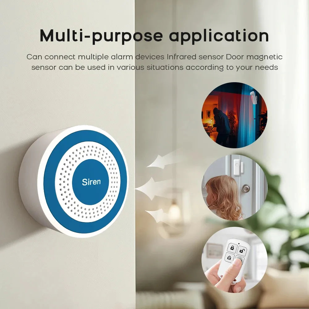 WiFi Home Alarm System with Alexa Voice Control and App Automation Tidesmit