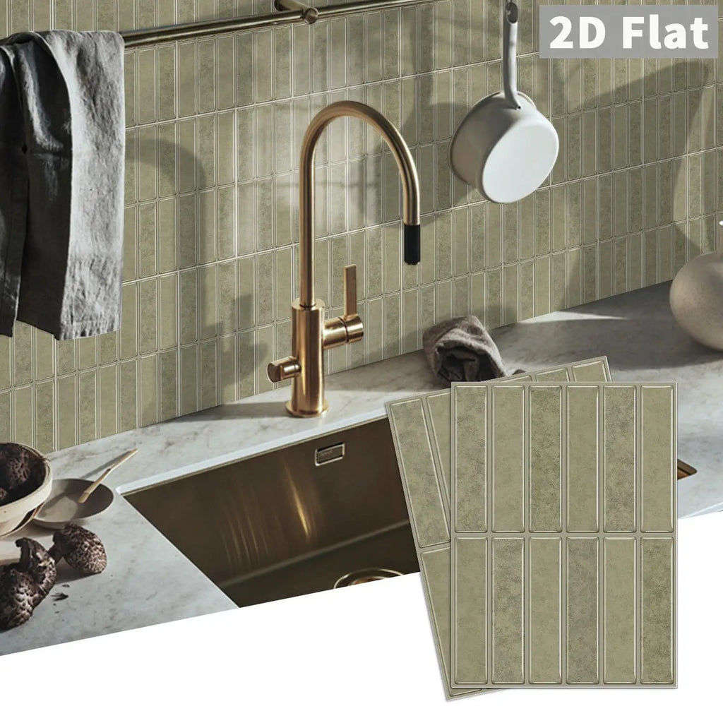 Self-adhesive tile decals, peel-and-stick tile stickers, splash-proof wall decor for kitchens and bathrooms, bedroom decor