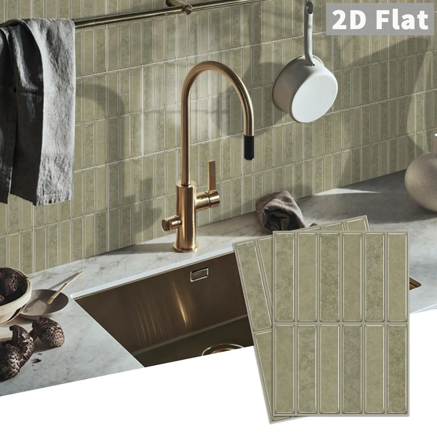Self-adhesive tile decals, peel-and-stick tile stickers, splash-proof wall decor for kitchens and bathrooms, bedroom decor