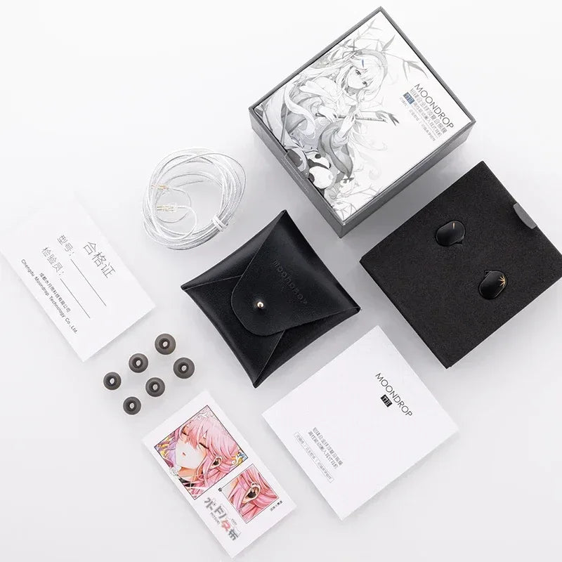MOONDROP CHU II / CHU 2 Performance Dynamic Driver Earphone IEMs Interchangeable Cable In-Ear Headphone HiFi Music Earbuds Tidesmit