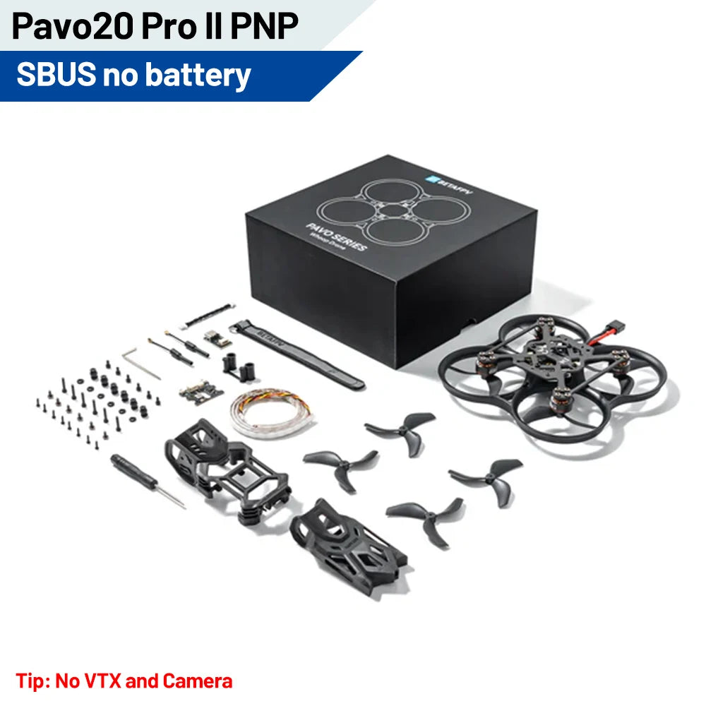 Pavo20 Pro II FPV Drone with ELRS 1104 Motors - High Performance System Pavo PRO II PNP SBUS Tidesmit