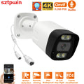 XMEYE 8MP 4K 2.8MM lens POE Wired IP ONVIF H.265 Audio Record CCTV Face Detection Waterproof IP66 Outdoor Security Video Camera
