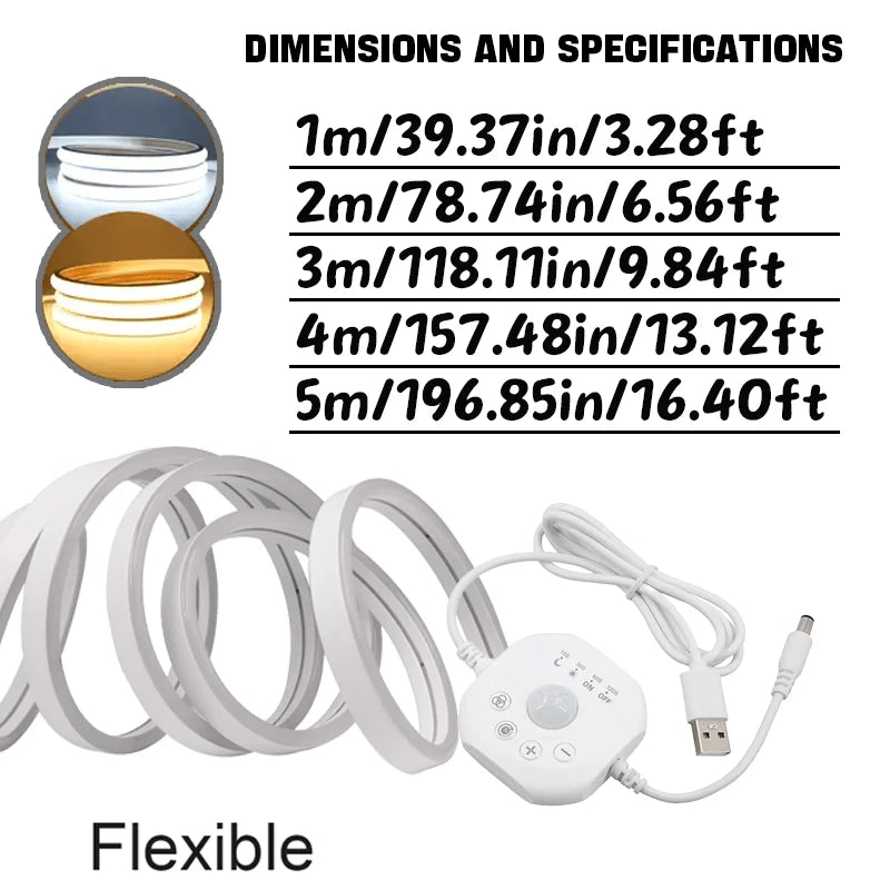 Running Water Flow Chasing LED Strip Lights 5V Motion Sensor Stairs Night Light for Room Corridor Ceiling Room Decor