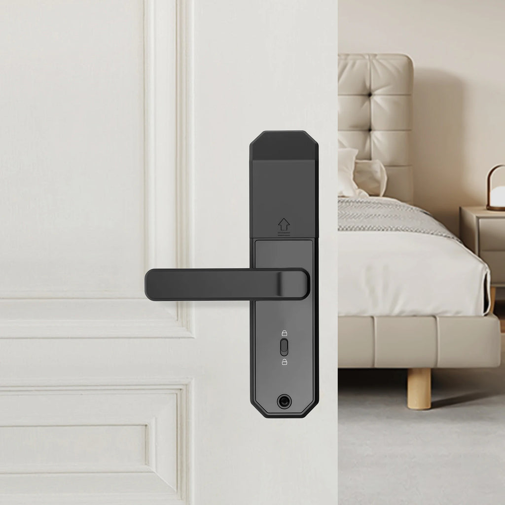 Smart Door Lock Fingerprints passwords 4 Unlock Methods 15 Month Battery  200 User Capacity for Home Office Apartment Security
