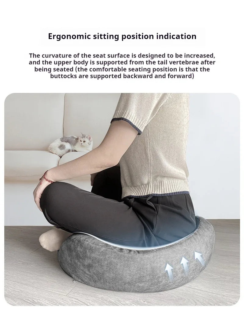 Ergonomic Meditation Cushion 60x60x22cm Memory Foam Floor Seat Pillow for Tailbone & Hip Support Comfortable Yoga Floor Chair