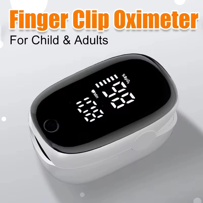 Portable Fingertip Oximeter Heart Rate Meter Pulse Blood Oxygen Saturation OLED Screen Digital Tube Practical Monitor