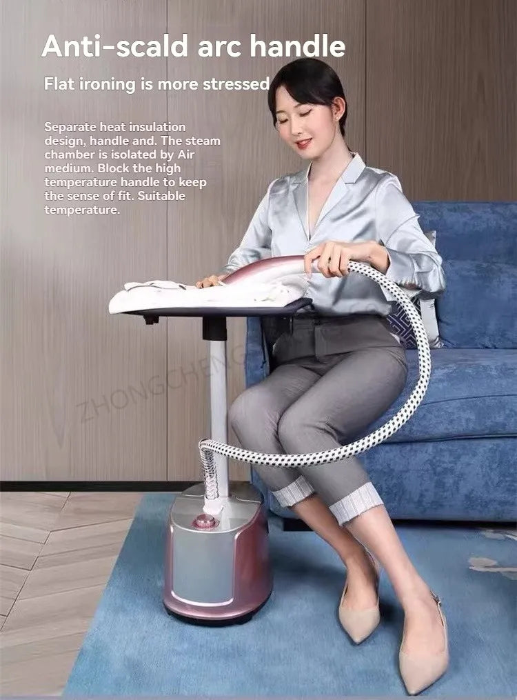 Tidesmit high-power handheld steam iron and vertical garment steamer for efficient household clothes ironing