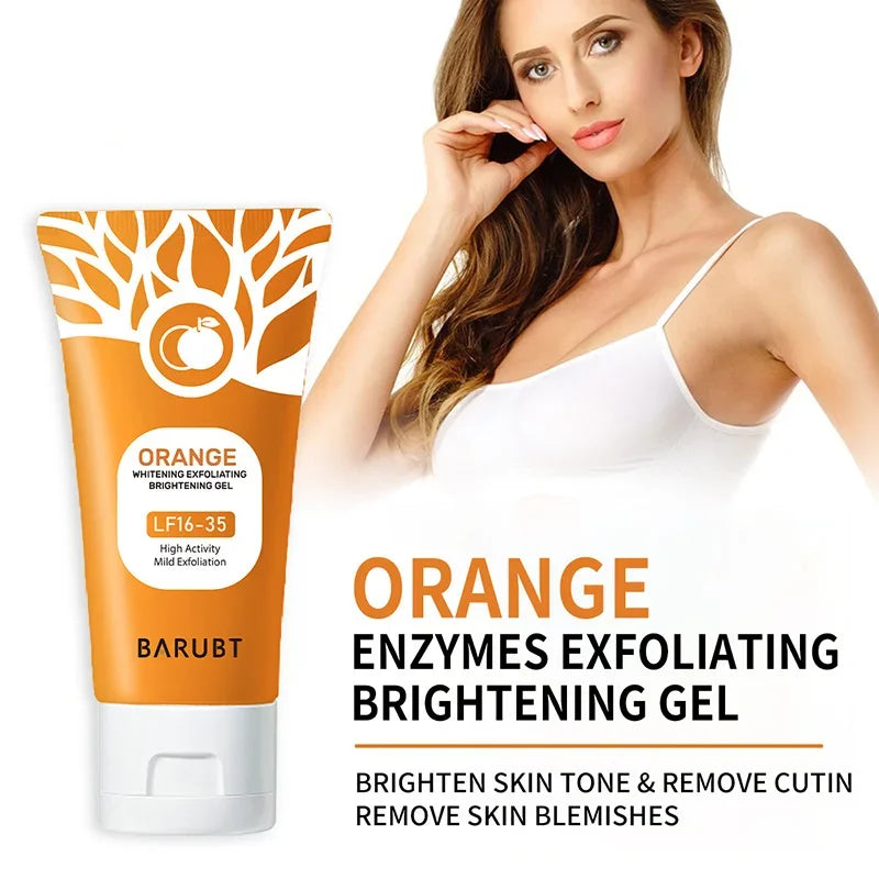 Orange Exfoliating Gel 50g | Gentle Natural Face & Body Cleanser Scrubs Treatments Tidesmit