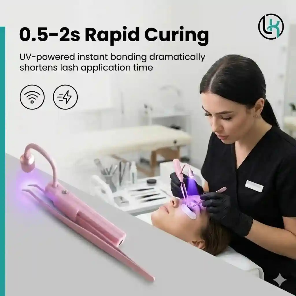 UV Lash Lamp for Eyelash Extensions, Professional LED Curing Light Tidesmit