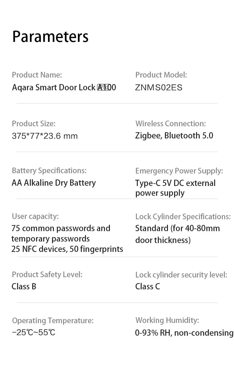 New Aqara Smart Door Lock A100 Pro Zigbee Bluetooth 5.0 NFC Card Lock Bluetooth Smart Fingerprint Unlock Work with Apple Homekit