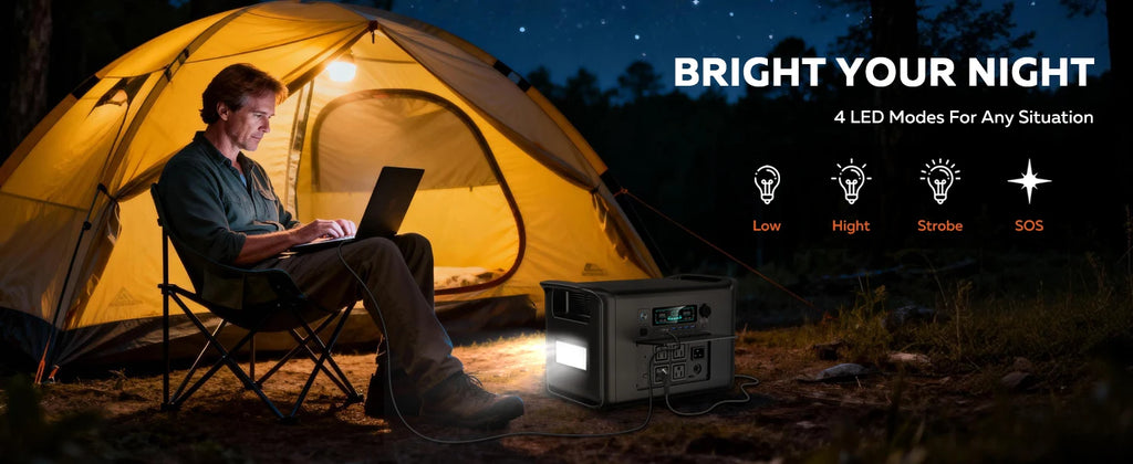 CTOLITY Outdoor Camping AP2000 2400W Fast Charging Portable Power Station SP400 400W Foldable Portable Solar Panel For Home