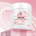 Sakura Niacinamide Moisturizing Body Lotion, infused with shea butter and cherry blossoms. Lightweight and non-greasy.