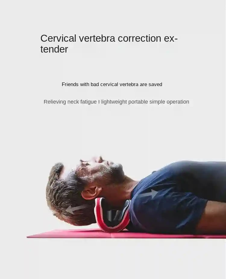Cervical Neck Traction Pillow - Ergonomic Spine Relaxer for Relief Relaxation Treatment Tidesmit