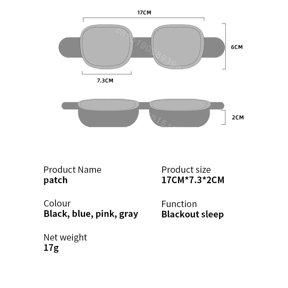 Adjustable 3D Sleeping Eye Mask - Ergonomic Light Blocking Aid Tidesmit