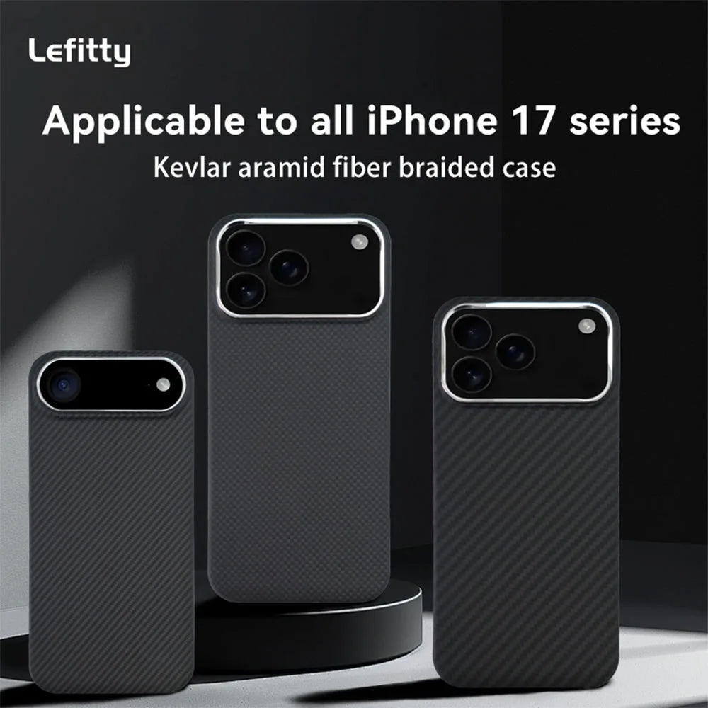 iPhone 17 Pro Max Kevlar Case - Ultra-Thin Aramid Fiber Slim Fit Tidesmit