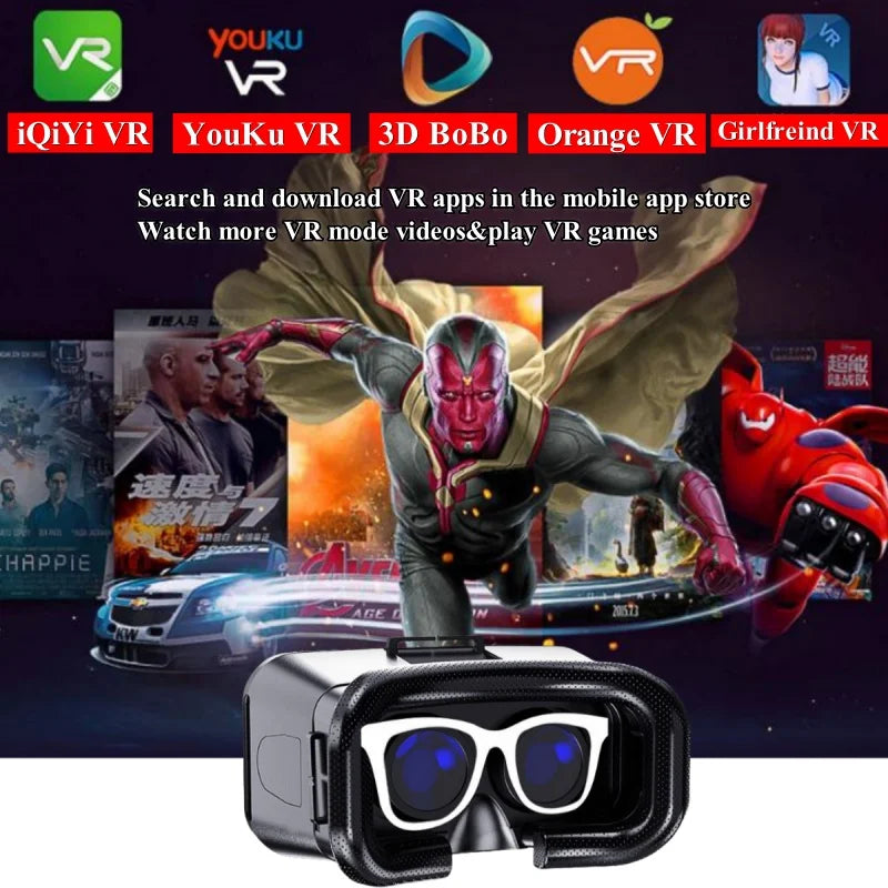 4K VR Headset for Smartphones: Immersive 3D Mobile Glasses Tidesmit