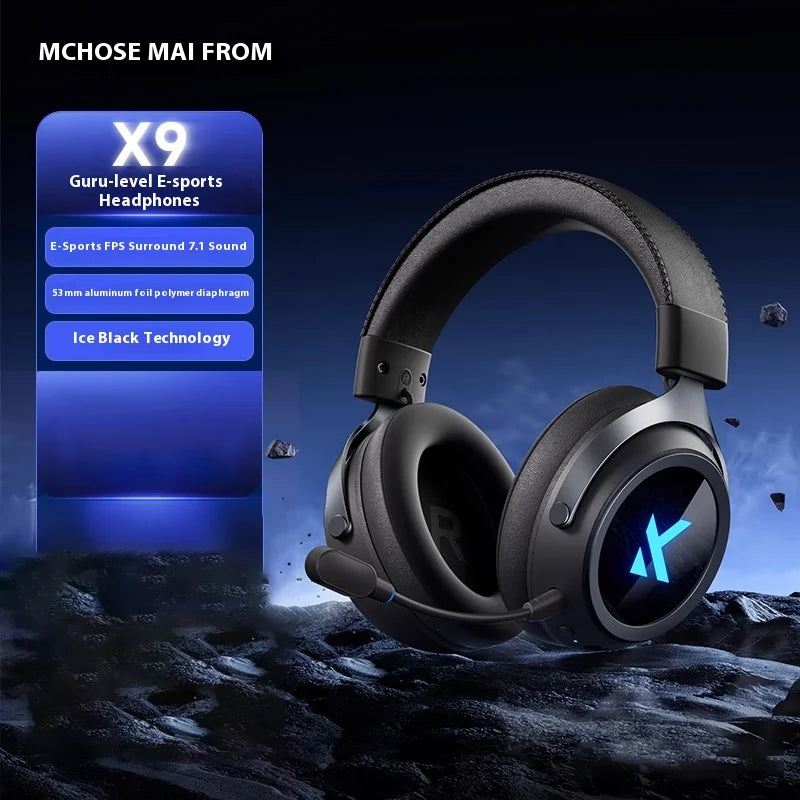 MCHOSE X9 Wireless Headphones - Over-Ear Studio Monitor with Low Latency X9 Black Tidesmit
