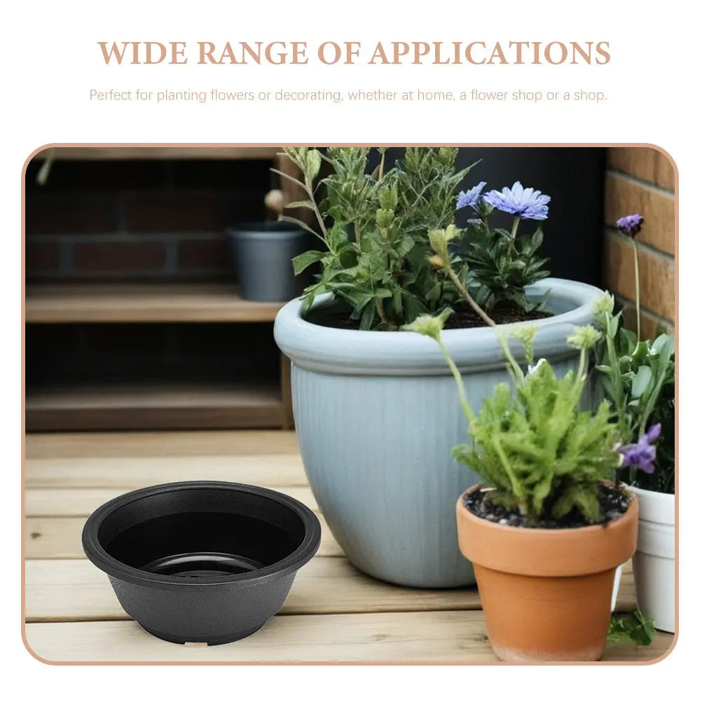 6Pcs Succulent Plant Pots Hollow Bottom Plastic Flowerpot Creative Planter for Home Garden Desktop Decoration Gardening Supplies