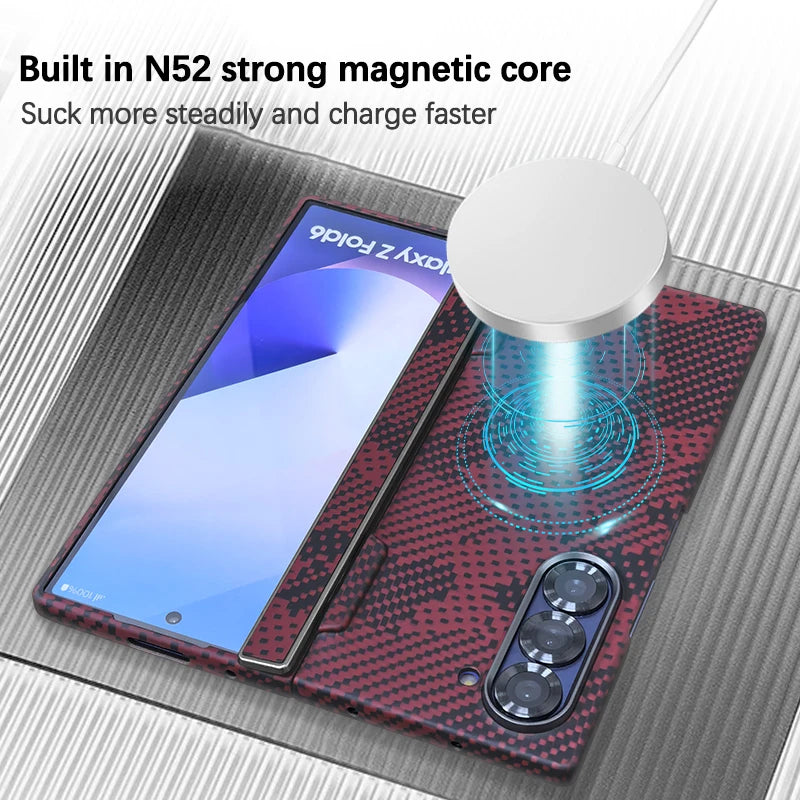 Samsung Galaxy Z Fold 7 Aramid Carbon Fiber Case - Slim Protection Tidesmit