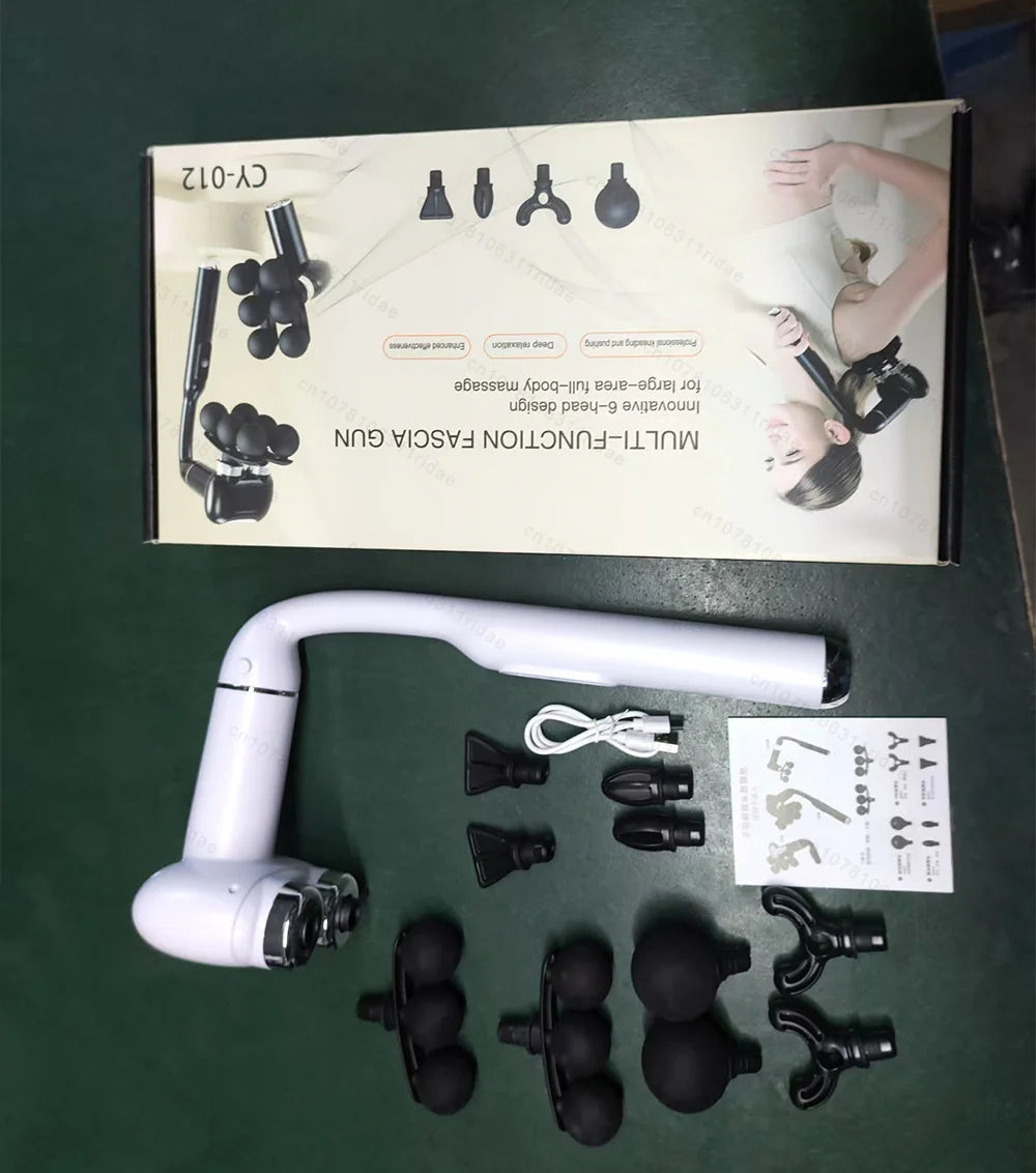 Deep Tissue Massage Gun: Rechargeable Percussive Muscle Recovery Tool Fascia Gun Tidesmit
