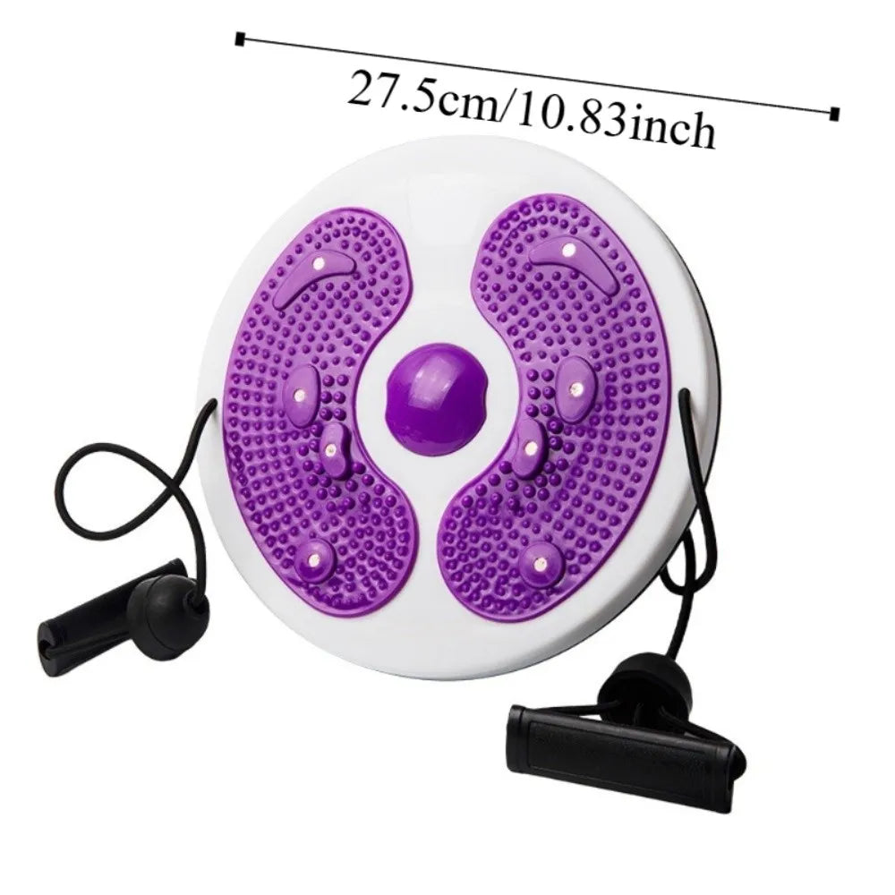 Waist Twisting Disc with Pull Ropes - Non-Slip Portable Fitness Tool Body Shaping Massage Equipment Tidesmit