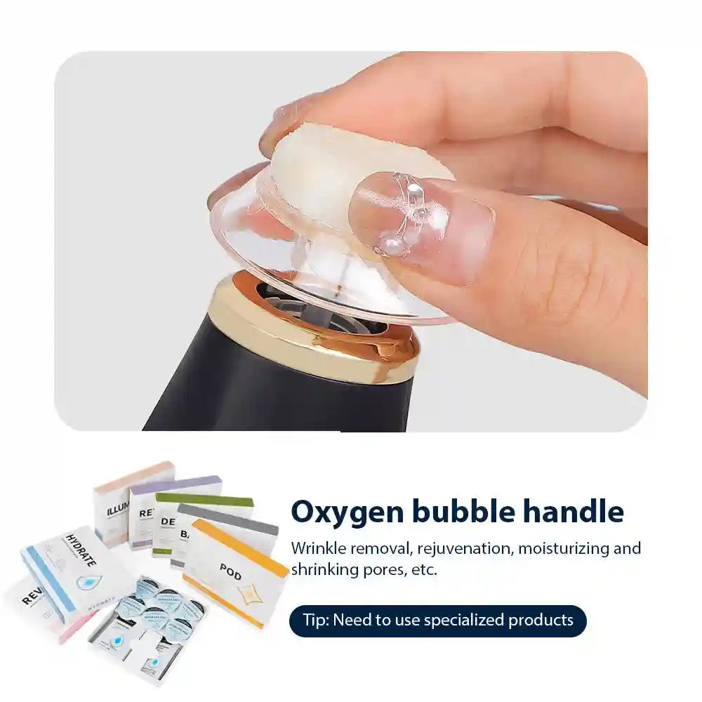 Oxygen Bubble Facial Machine for Deep Skin Cleansing | Tidesmit Eye Massage Instrument Tidesmit