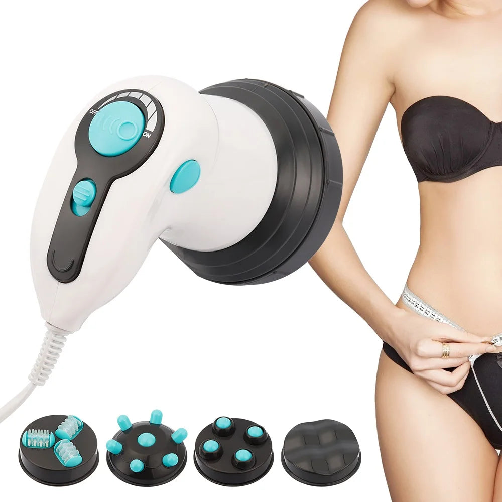 Electric Body Massager 4-in-1 Roller for Deep Tissue Muscle Relaxation Relaxation Treatment Tidesmit