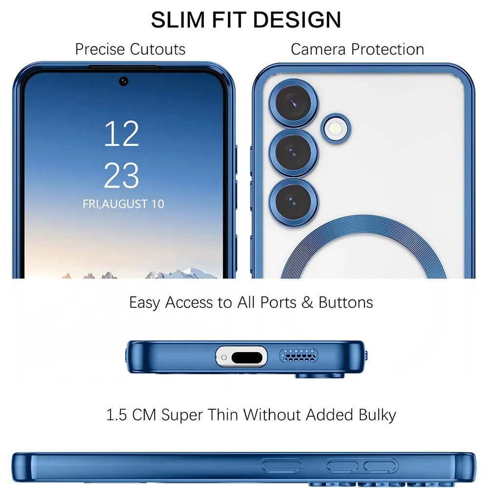 Magnetic Phone Case for Samsung Galaxy S26 Ultra - Shock-Absorbing Plating Tidesmit