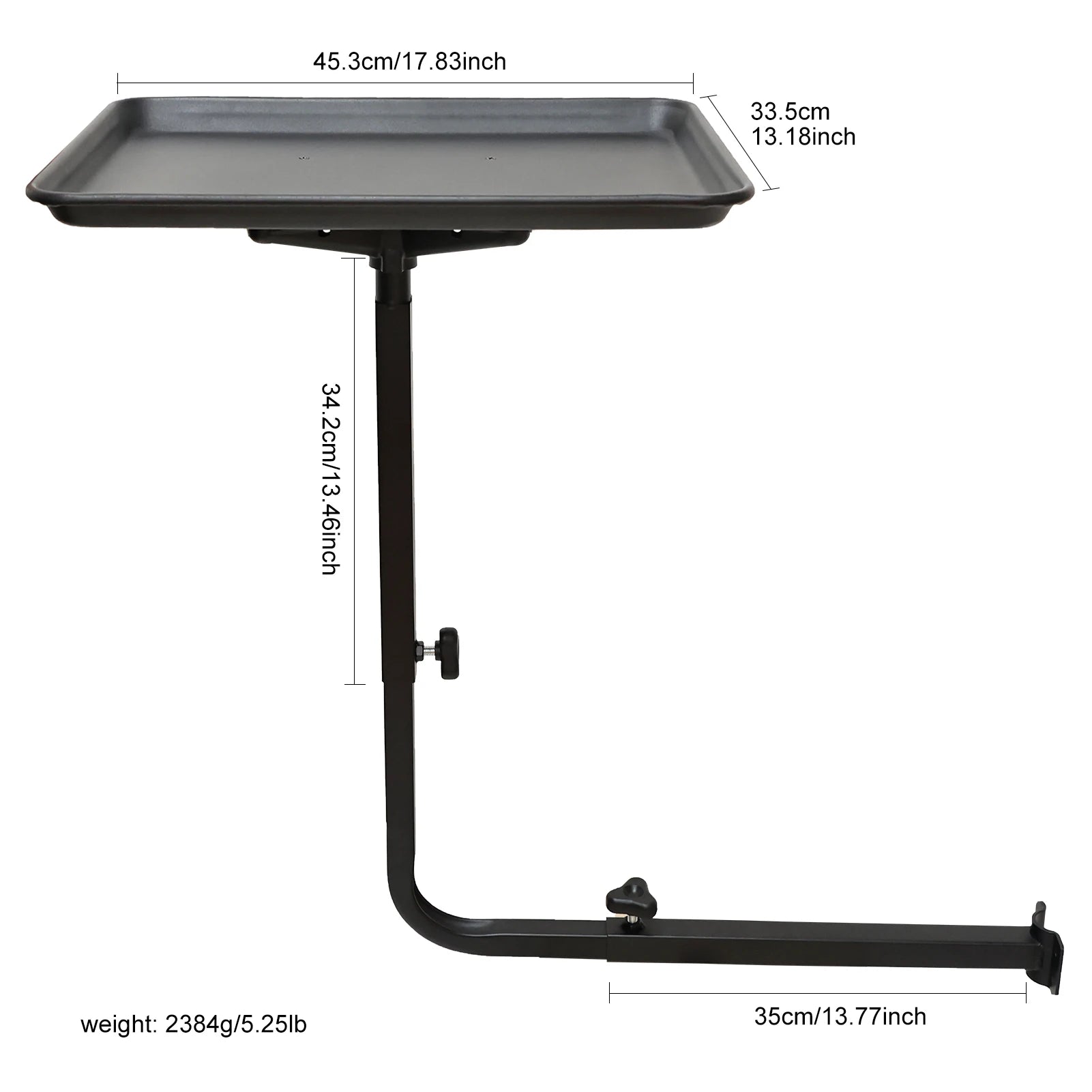 Adjustable Beauty Salon Rolling Tray - Portable Salon Storage Station Massage Chairs Tidesmit
