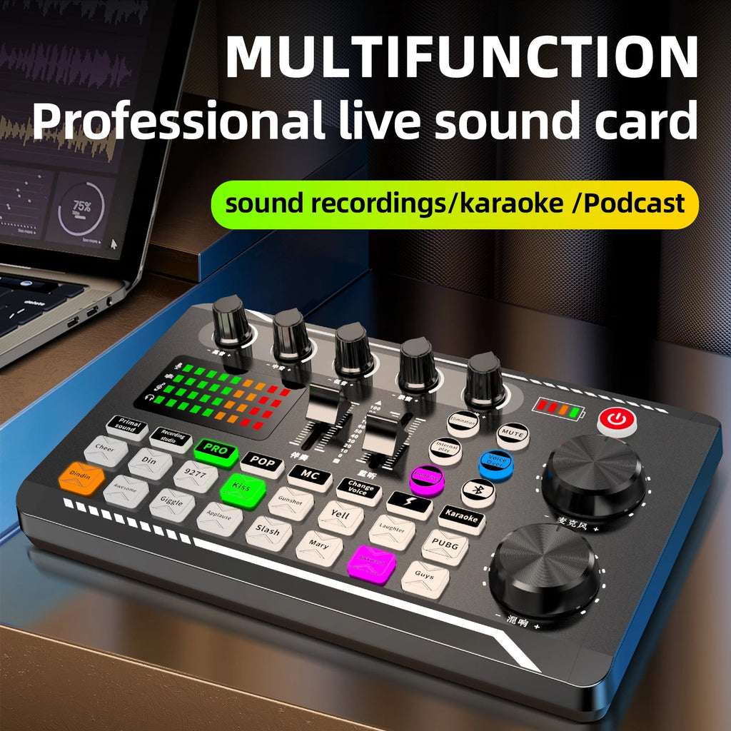 Sound Card Mixer Kit for Live Streaming and Studio Recording Tidesmit