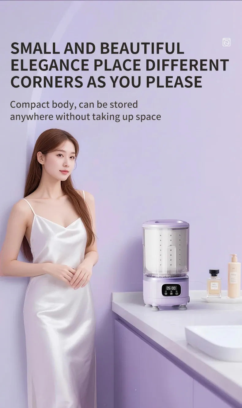 Tidesmit 2L Wireless Mini Portable Washing Machine
