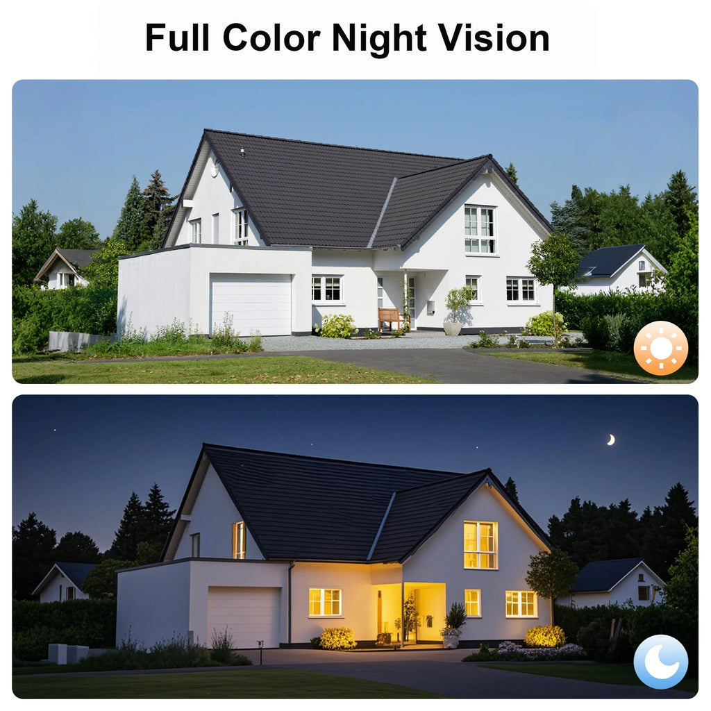 2K Solar Camera Wall Light Outdoor Surveillance Camera 5200mAh Battery Camera Color Night Vision Local Alarm Humanoid Detection