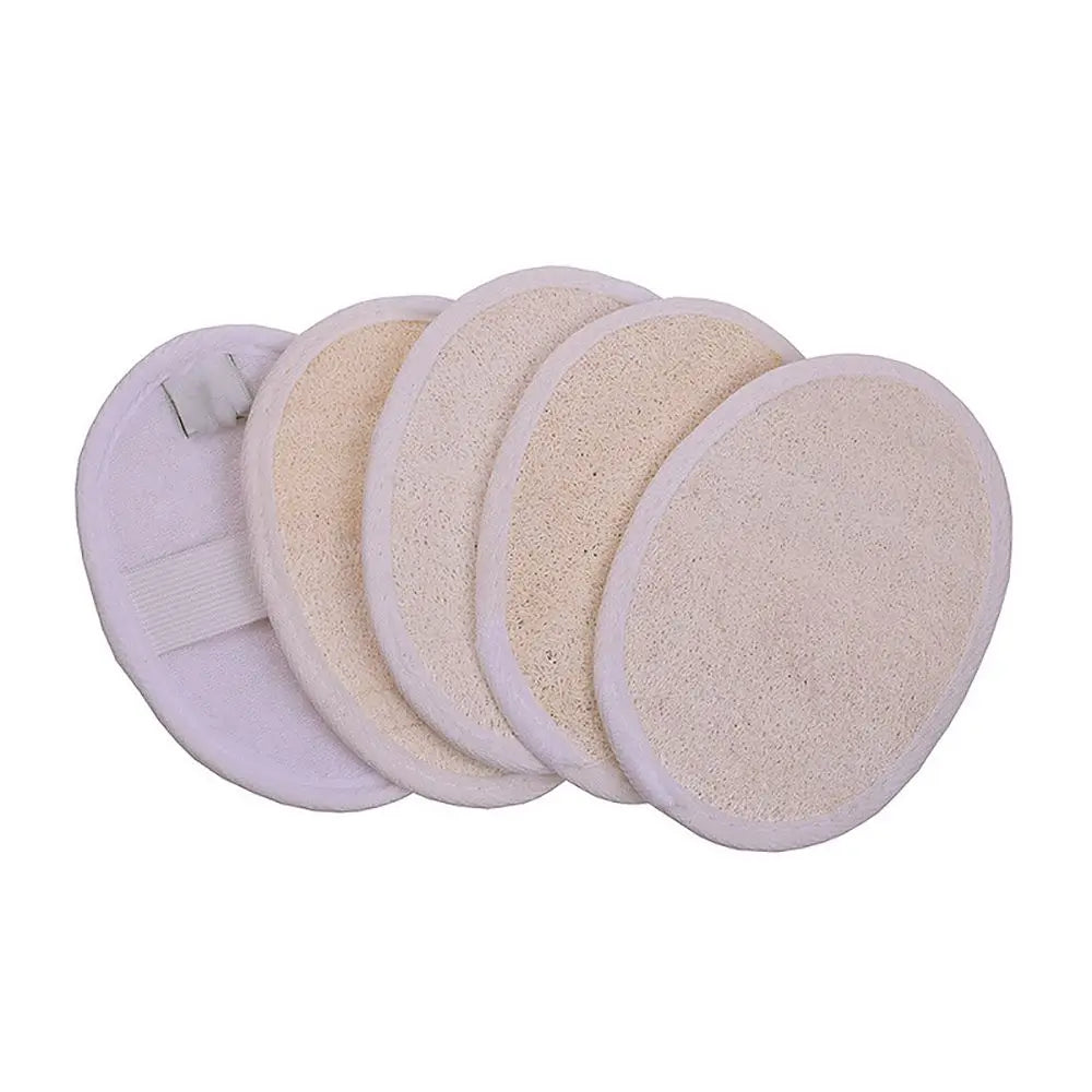 Natural Loofah Exfoliating Body Scrubber – Eco-Friendly Bath Sponge Pad Scrubs Treatments Tidesmit