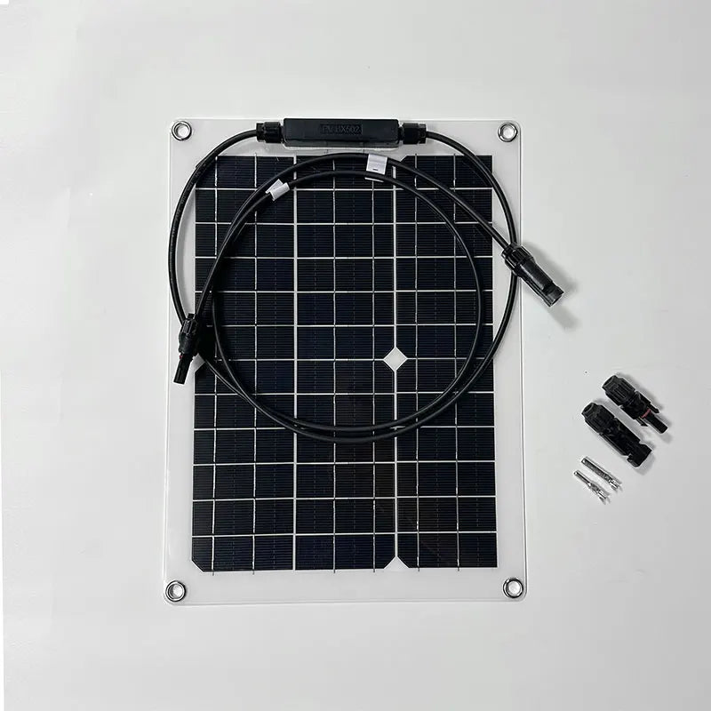 Ultimate Portable Power Bank: 500W/1000W Flexible Solar Panel for Off-Grid Marine & RV Use | 12V Charger with MC4 & Controller