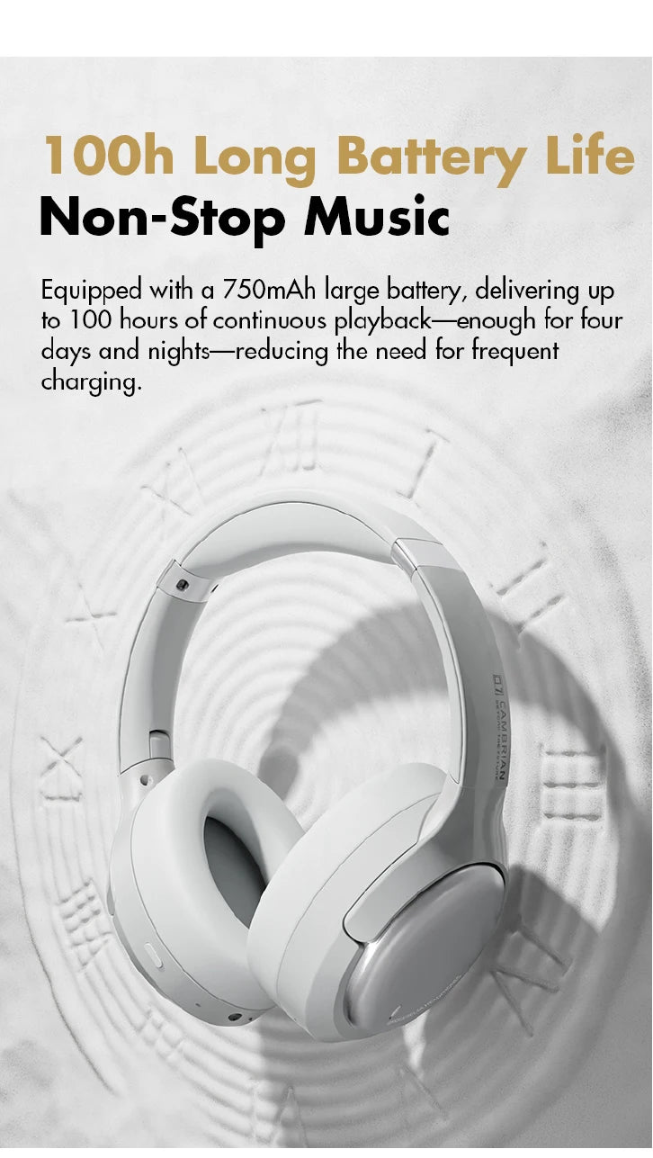 Tidesmit Wireless Headphones with Active Noise Cancellation - Over-Ear Tidesmit