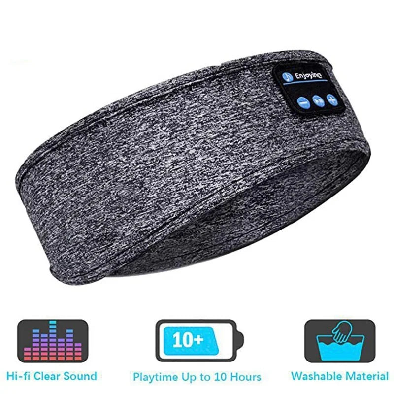 Wireless Sleep Headphones Headband - Breathable Soft Bluetooth Fabric Tidesmit