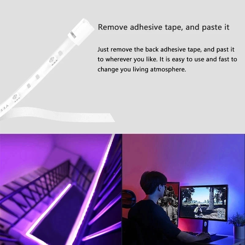 Global version Yeelight LED Smart Strip Light 1S 2m Long WiFi RGB Color LED Strip For Homekit Google Mijia Alexa  SmartThings