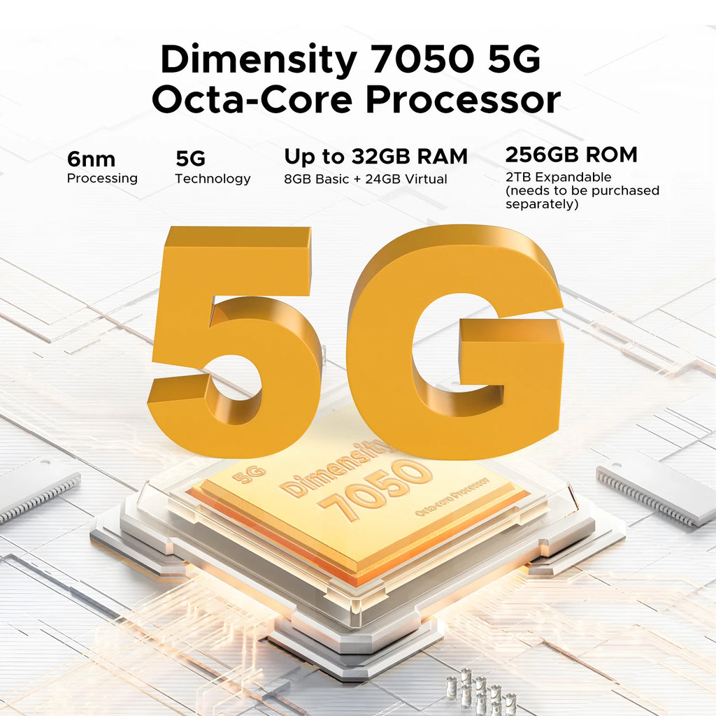 DOOGEE 5G Smartphone, 10300mAh Battery, 6.6 Inch Display AE Tidesmit