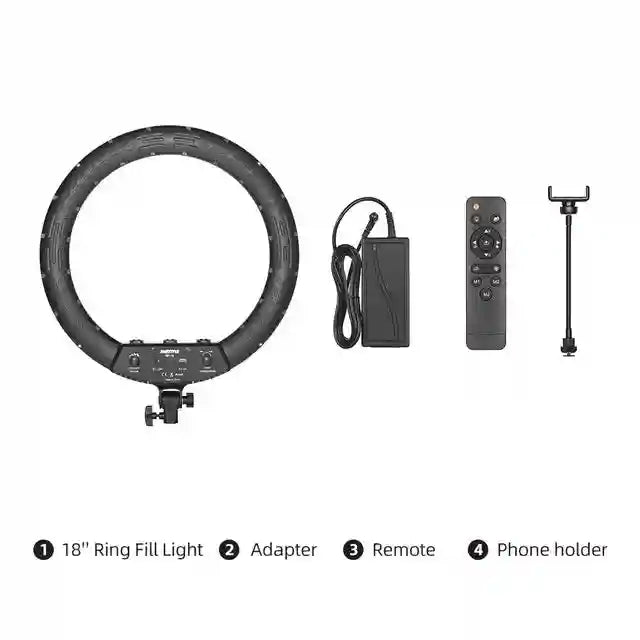21-Inch LED Ring Light with Adjustable Color Temperature and Tripod Kit 18 Inch Kit 1 Tidesmit