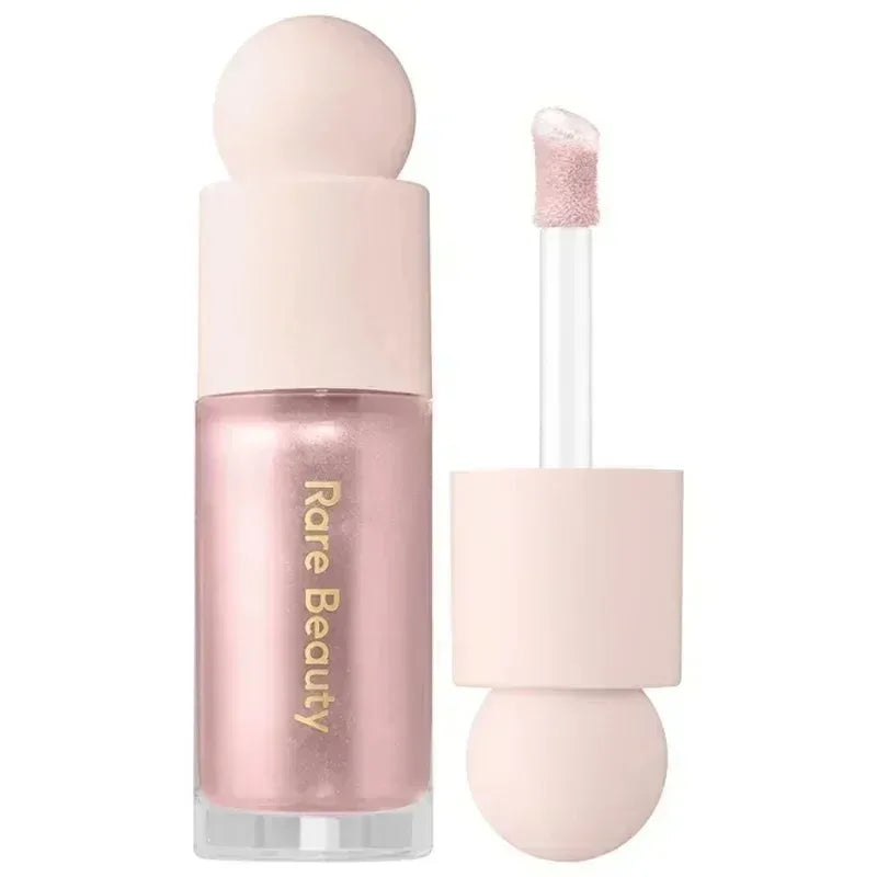 Tidesmit Rare Beauty style silky highlighter and liquid blusher set for long lasting oil control face makeup swatch
