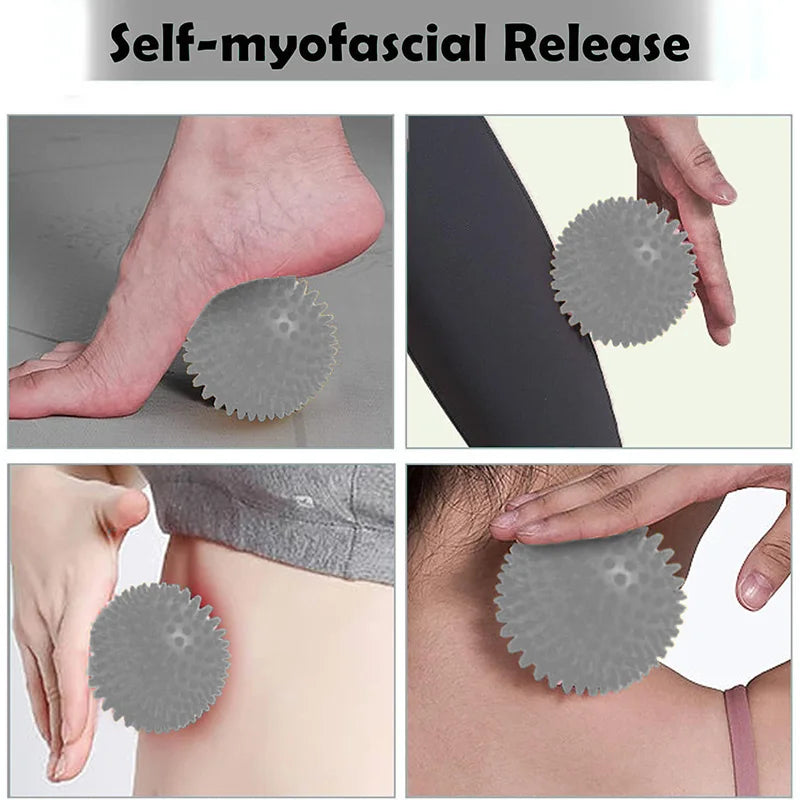 Foot Massage Roller and Spiky Ball Set for Targeted Muscle Relief Back Massage Instrument Tidesmit