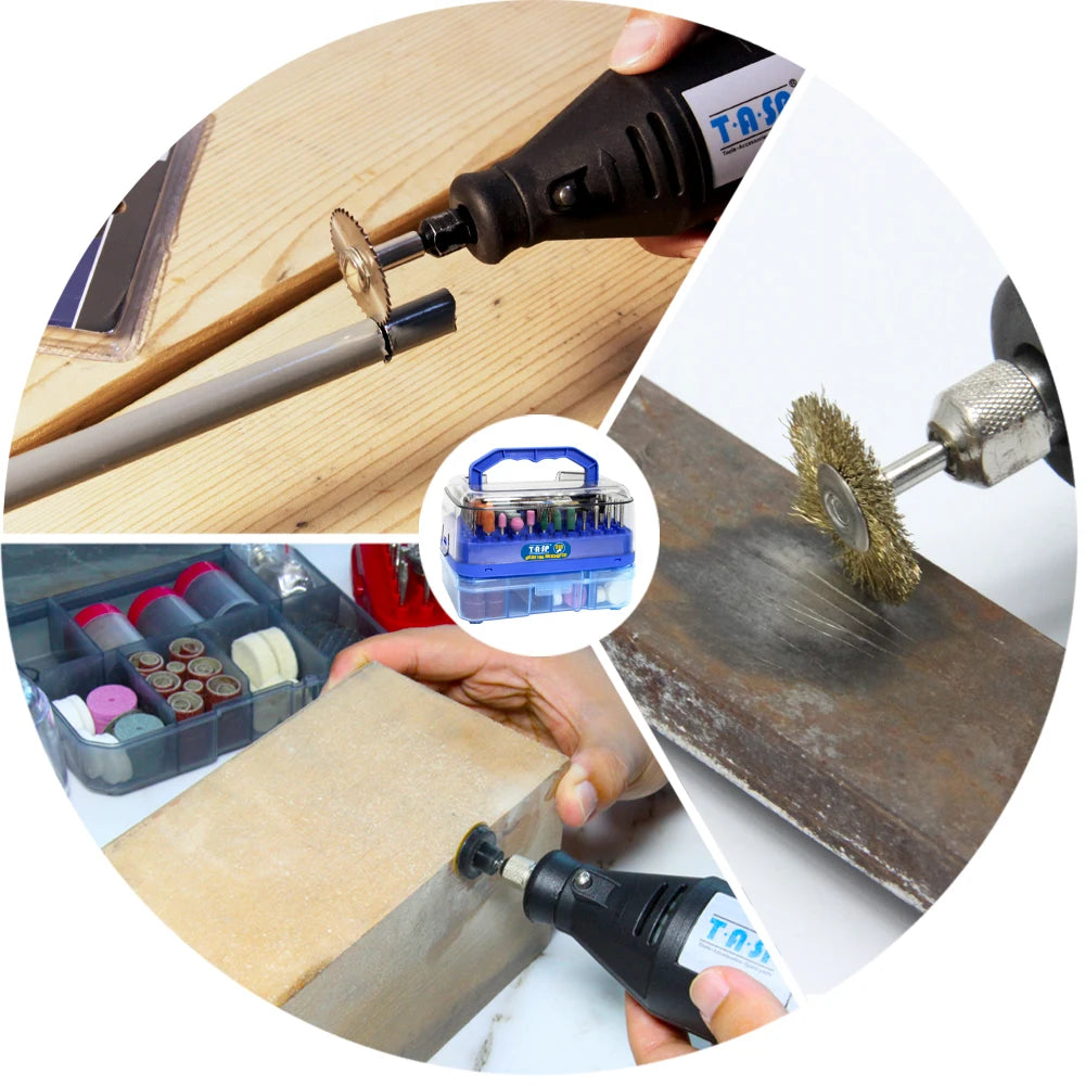 310pcs Mini Drill Accessories Kit Abrasive Rotary Tool Accesorios Bits Blades Discs Set for Dremel Sanding Cutting Grinding