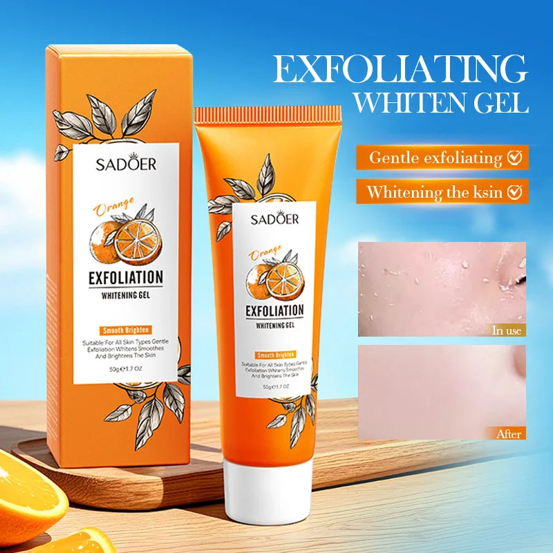Orange Exfoliating Peeling Gel | Brightening Face Scrub | 50g Tidesmit Scrubs Treatments 50g-1pc Tidesmit