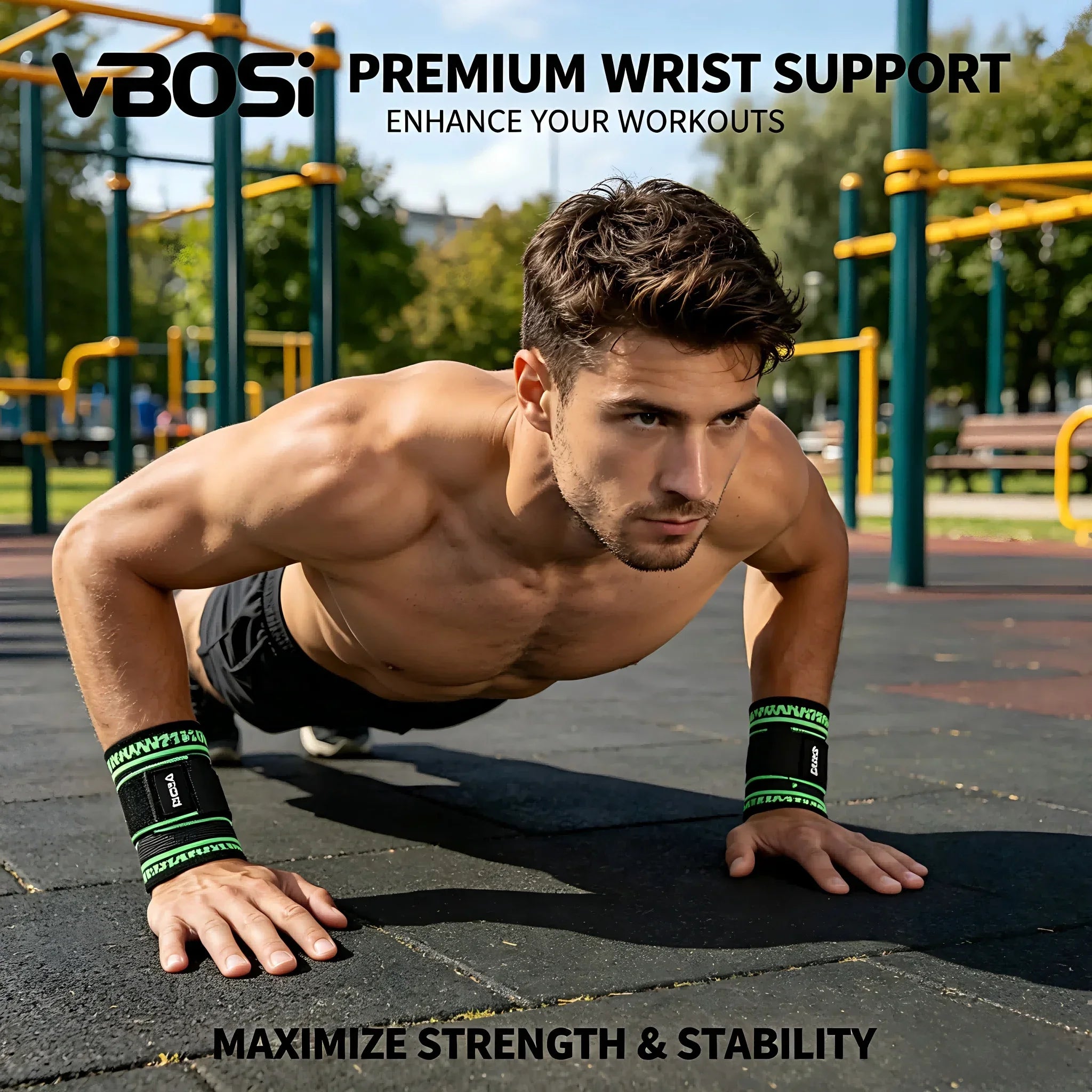 Adjustable Wrist Support Brace - Compression Wrist Wrap for Carpal Tunnel Pain Relief, Breathable Wrist Strap for Gym Fitness, T