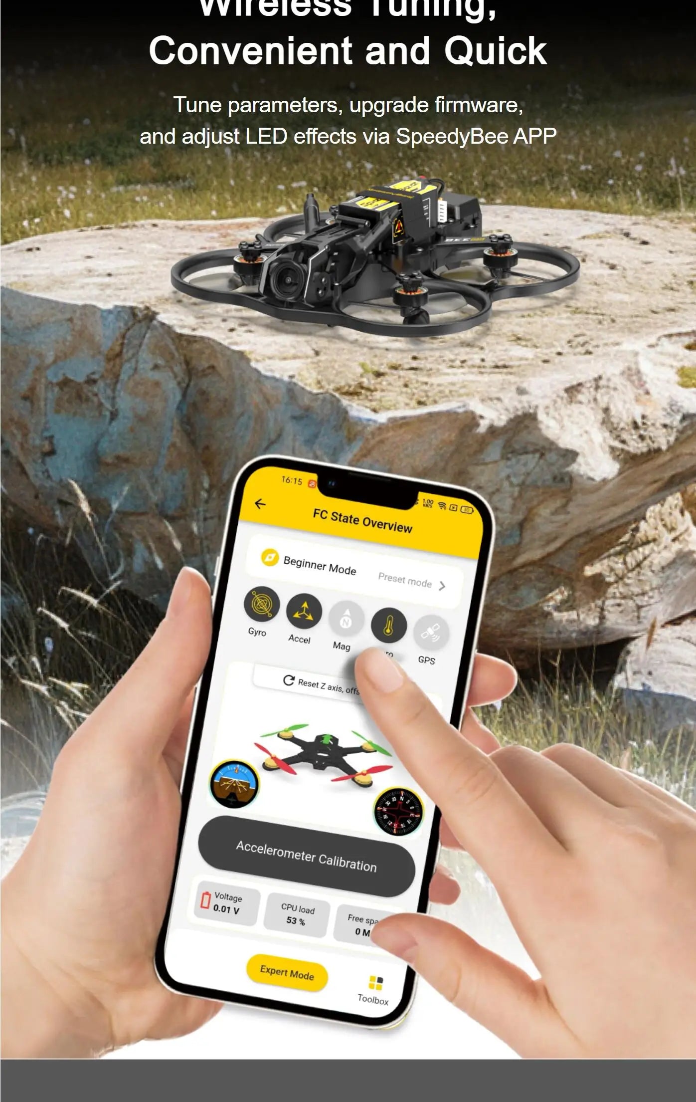 SpeedyBee Bee25 2.5 Inch FPV Drone with O3 Air Unit - PNP/ELRS/TBS Tidesmit