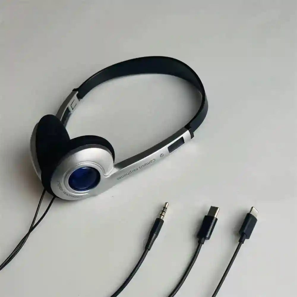 Retro Wired Over-Ear Headphones Y2K Style - Tidesmit Audio Tidesmit