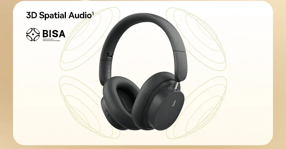 Tidesmit Wireless Bluetooth 5.3 Headphones with 3D Spatial Audio Tidesmit